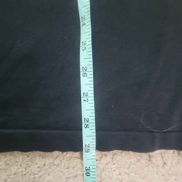 JHanes Barnes Mens L Silk Mock Neck Pullover Sweater Black - Picture 4 of 9